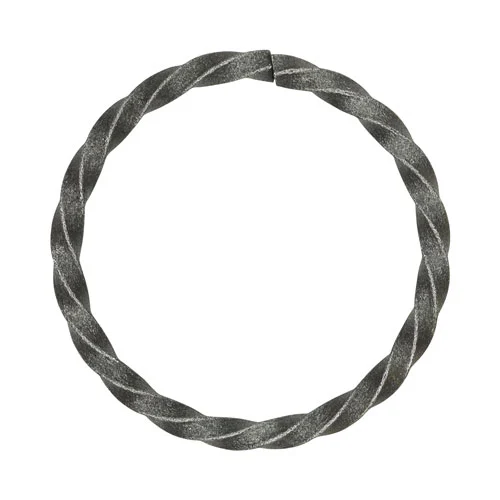 3/16" Twisted Square Bar Ring 3" Diameter